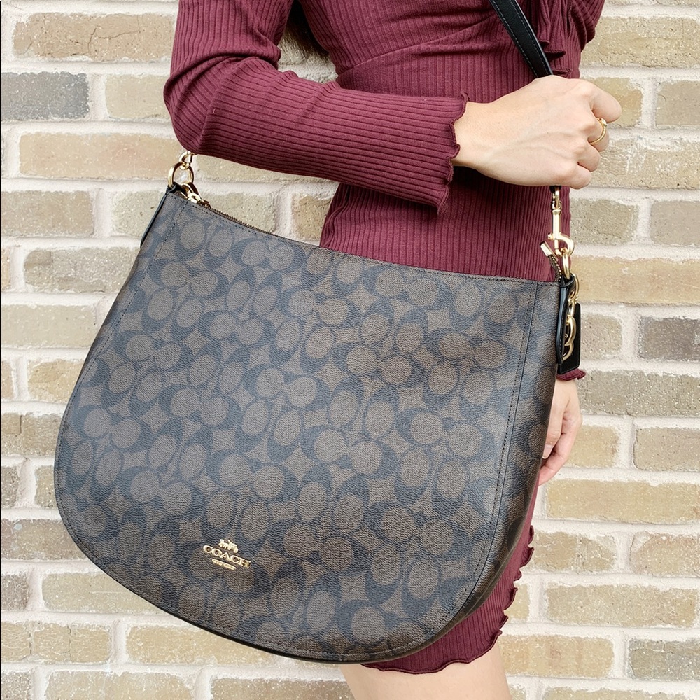 Gaby’sBags👜💕Coach brown Signature Bag - Picture 4 of 5